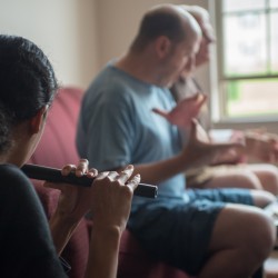 Shinichi Iova-Koga at Theater Nohgaku Training in Bloomsburg, PA.