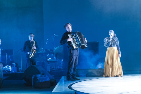 Dan Cantrell playing accordion.